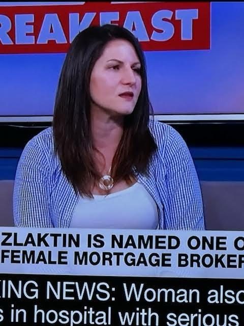Leah Zlatkin on Breakfast Television, named one of Canada's top female mortgage brokers